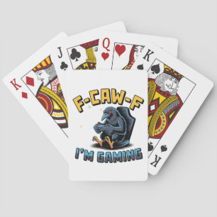 Jeu De Cartes F-Caw-F Je suis en train de jouer Funny Raven Crow