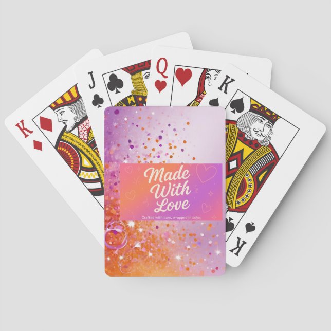 Jeu De Cartes Fabriqué Avec Le Gant De Golf Amour (dos)