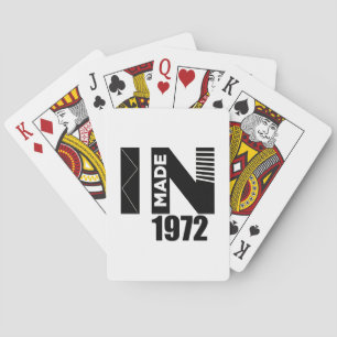 Jeu De Cartes Fabriqué En 1972 Designs Anniversaires