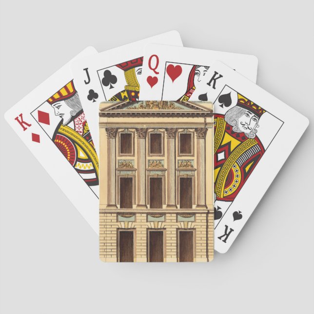 Jeu De Cartes Façade architecturale par Jean Deneufforge (dos)