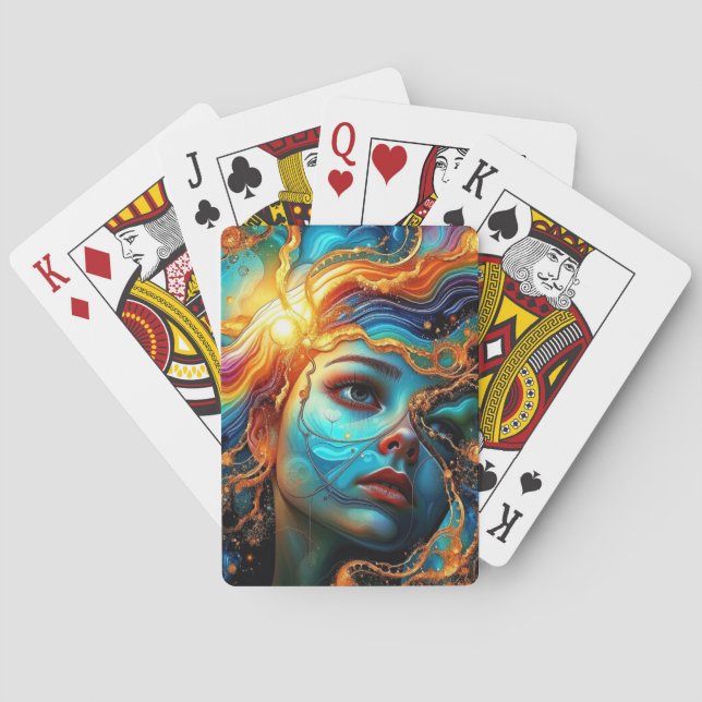 Jeu De Cartes Face Abstraite (dos)