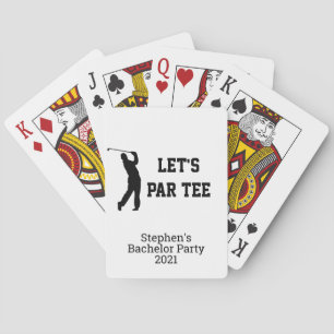 Jeu De Cartes Faisons une fête de Bachelor personnalisée de golf