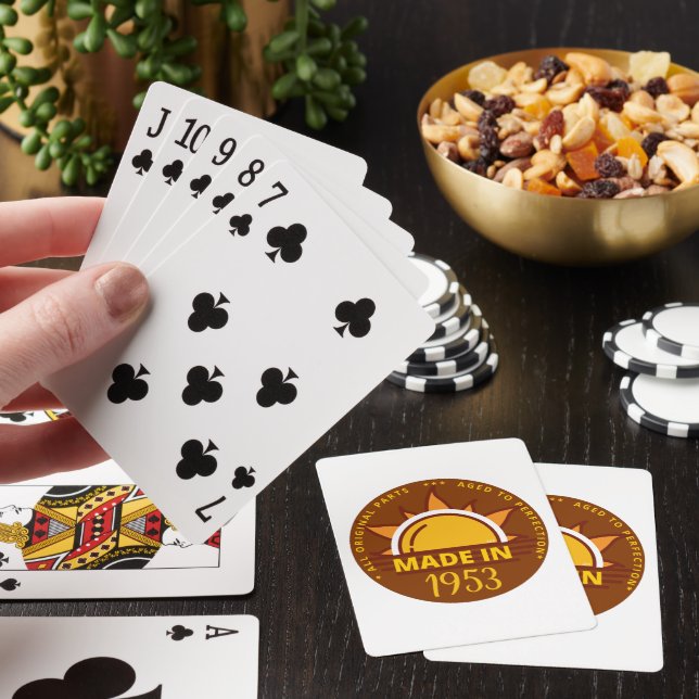 Jeu De Cartes FAIT EN 1953 drôle cadeau d'anniversaire (In Situ)