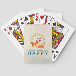 Jeu De Cartes Faites ce qui vous rend heureux Renard dormant ave