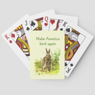 Jeu De Cartes Faites les cartes de jeu de lapin de sorte de