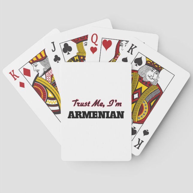 Jeu De Cartes Faites-moi confiance je suis arménien (dos)