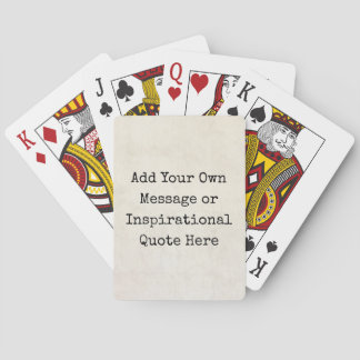 Jeu De Cartes Faites vos propres citations, noms, paroles