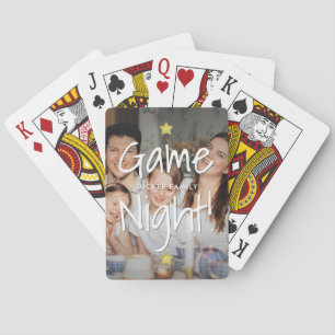 Jeu De Cartes Famille Photo Jeu Nuit Gold Stars Jouer Cartes
