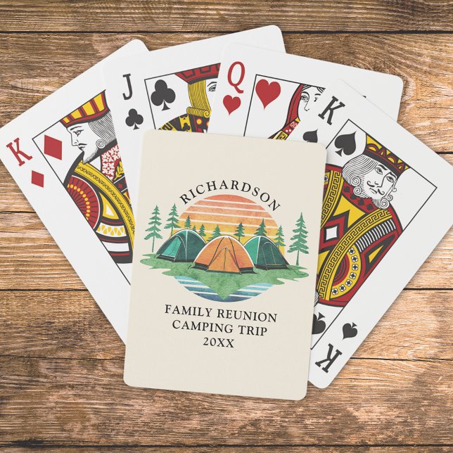 Jeu De Cartes Famille Réunion Camping Voyage Vacances Jouer (Créateur téléchargé)