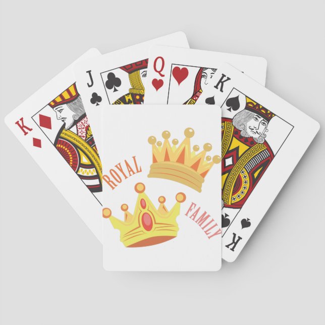 Jeu De Cartes Famille royale (dos)