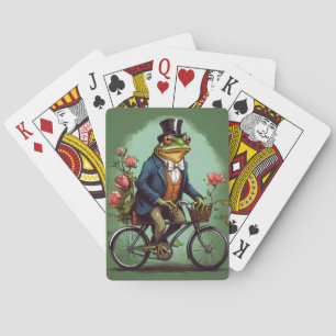 Jeu De Cartes Fancy Frog sur Bicyclette - Design Excentrique