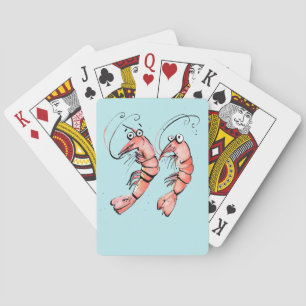 Jeu De Cartes Fantastiques crevettes, turquoise Aqua & crevettes