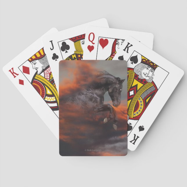 Jeu De Cartes Fantasy Horses Clouds (dos)