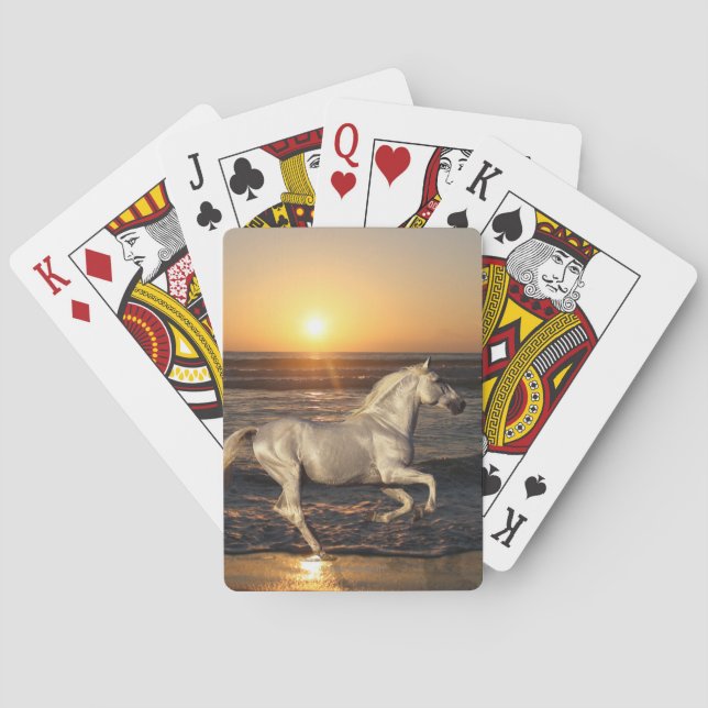 Jeu De Cartes Fantasy Horses Sunset (dos)