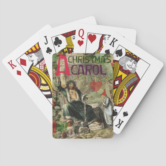 Jeu De Cartes Fantôme de Noël Illustration actuelle Scrooge (dos)