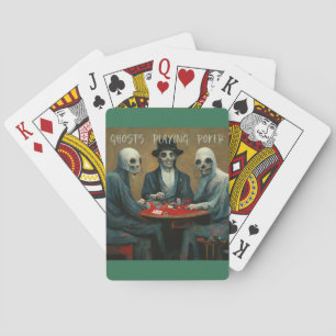 Jeu De Cartes Fantômes Jouant Cartes De Poker
