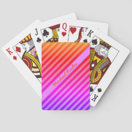 Jeu De Cartes Fatigue orange violet bleu diagonale Nom
