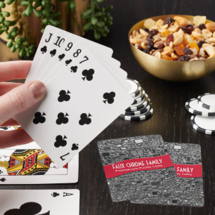 Jeu De Cartes Faux Chrome Mini Box Arrière - plan Modèle