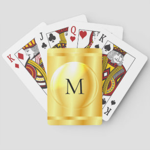 Jeu De Cartes Faux Gold Metallic Look Blank Elegant Modèle