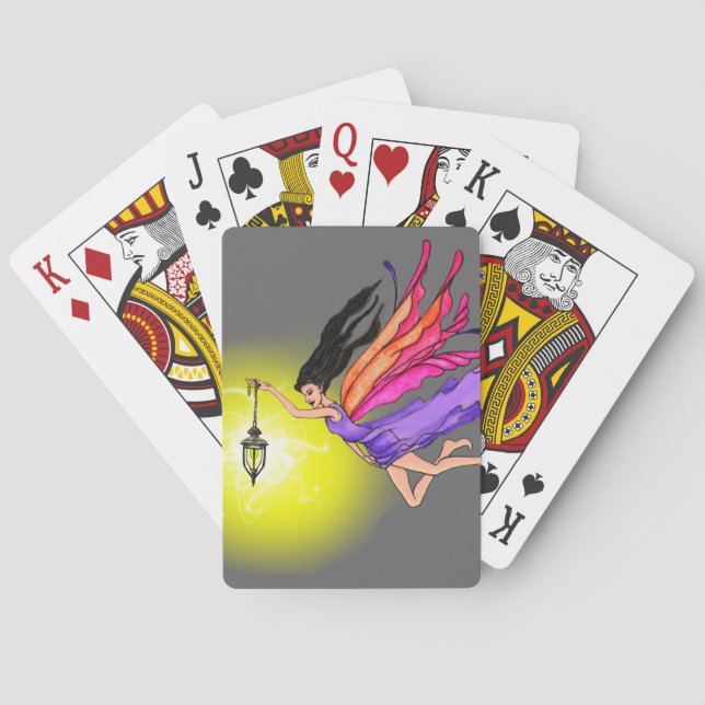 Jeu De Cartes Fée de lanterne brillante (dos)