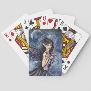 Jeu De Cartes Fée Dragon Améthyste Art Fantastique