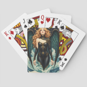 Jeu De Cartes Fée étoile fille ange sombre