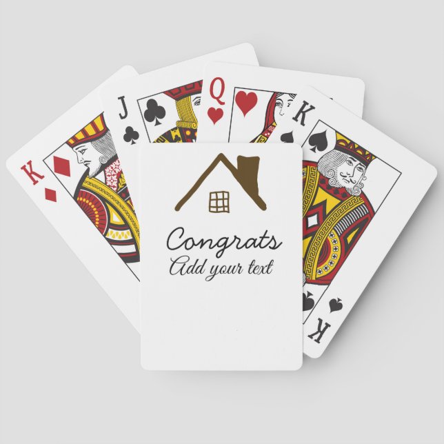 Jeu De Cartes Félicitations nouveau propriétaire immobilier inau (dos)