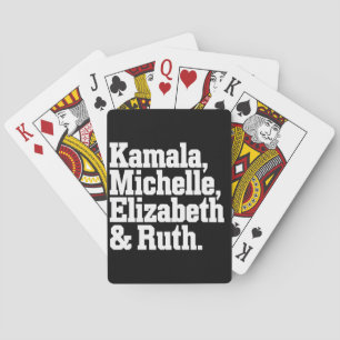 Jeu De Cartes Feminist Political Kamala Michelle Elizabeth Ruth