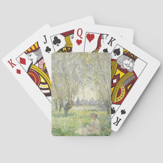 Jeu De Cartes Femme assise sous les saules | CLAUDE MONET (dos)