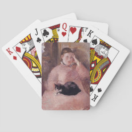 Jeu De Cartes Femme avec un chat (par Edouard Manet)