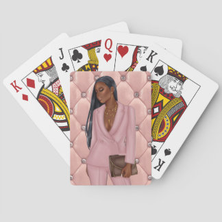 Jeu De Cartes Femme chef de la direction afro-américaine personn