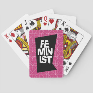 Jeu De Cartes Femme égale imitation de fille féminine féministe