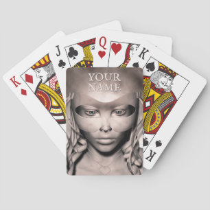 Jeu De Cartes Femme en masque masqué