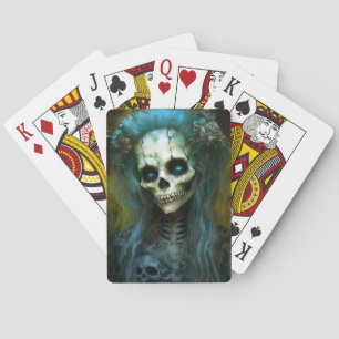Jeu De Cartes Femme morte Squelette Horreur