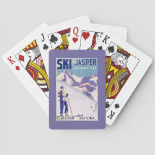 Jeu De Cartes Femme posant l'affiche ouverte de pentes