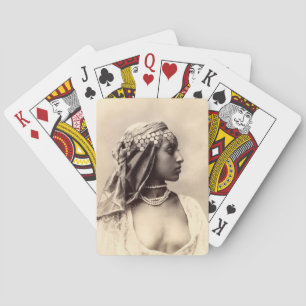 Jeu De Cartes Femme vintage d'Afrique du Nord