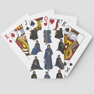 Jeu De Cartes Femmes saoudiennes en abayas colorés