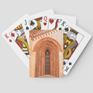 JEU DE CARTES FENÊTRE DE STYLE GOTHIQUE CARTES DE POKER