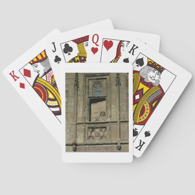 Jeu De Cartes Fenêtre fictive sur la façade d'entrée avec une fi (dos)