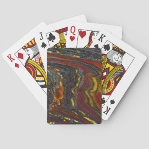 Jeu De Cartes Fer De Tigre En Rouge, Jaune, Bleu