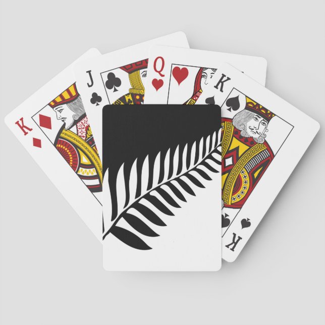 Jeu De Cartes Ferne argentée de Nouvelle-Zélande (dos)