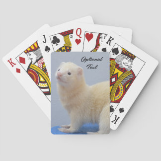 Jeu De Cartes Ferret pour animal de compagnie blanc personnalisé
