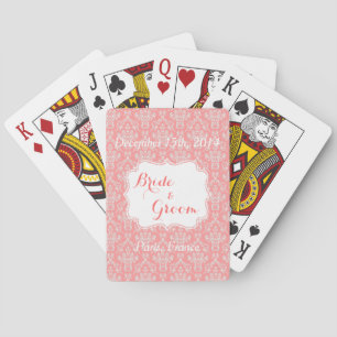 Jeu De Cartes Fête de mariage de corail préférez jouer aux carte