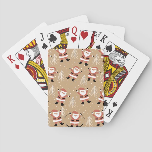 Jeu De Cartes Fête de Noël Père Noël Snowy (dos)