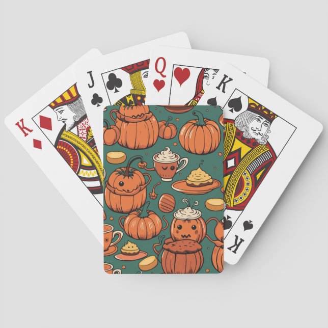 Jeu De Cartes Fête de Pizzazz Éffrayante d'automne (dos)