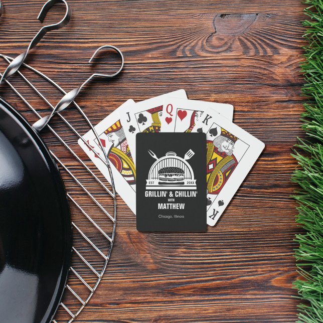 Jeu De Cartes Fête d'enterrement de vie de garçon Barbecue Grill (Créateur téléchargé)