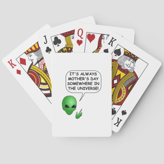 Jeu De Cartes Fête des mères Aliens (dos)