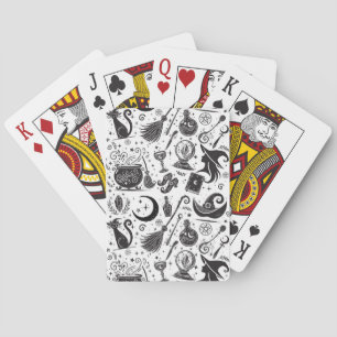 Jeu De Cartes Fête païenne magique de sorcière fantaisiste wicca