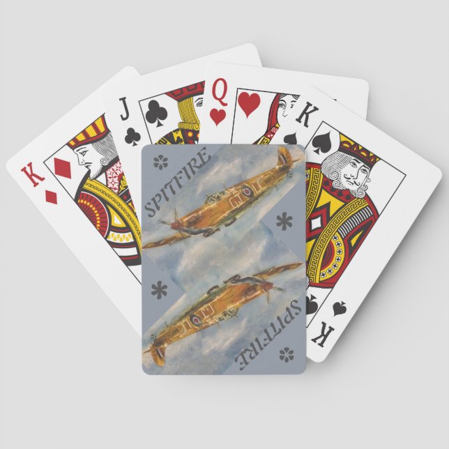Jeu De Cartes Feu d'araignée jouant aux cartes Bleu ♥️ (dos)