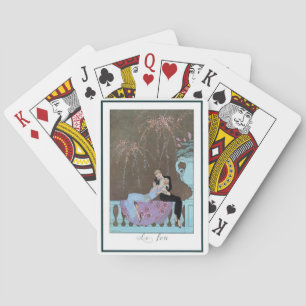 Jeu De Cartes Feu d'artifice Art Déco vintage Le Feu, George Bar